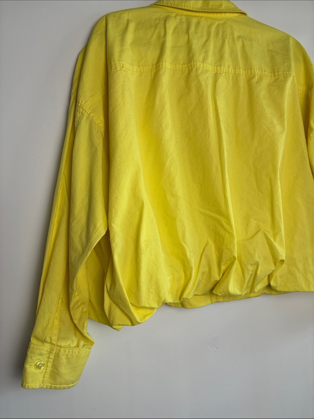 Cynthia Steffe Bright Yellow Button-Front Jean Jacket - Picture 10 of 11